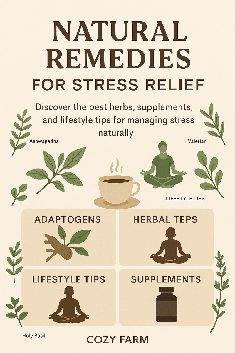 Curated visual reference: Picture Idea: Natural Stress Relief Best Herbs Supplements Lifestyle Tips