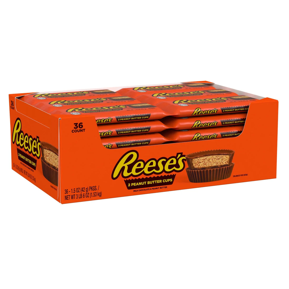 Hershey's Reese's Peanut Butter Cups, 1.5 Oz - 36 Count Case