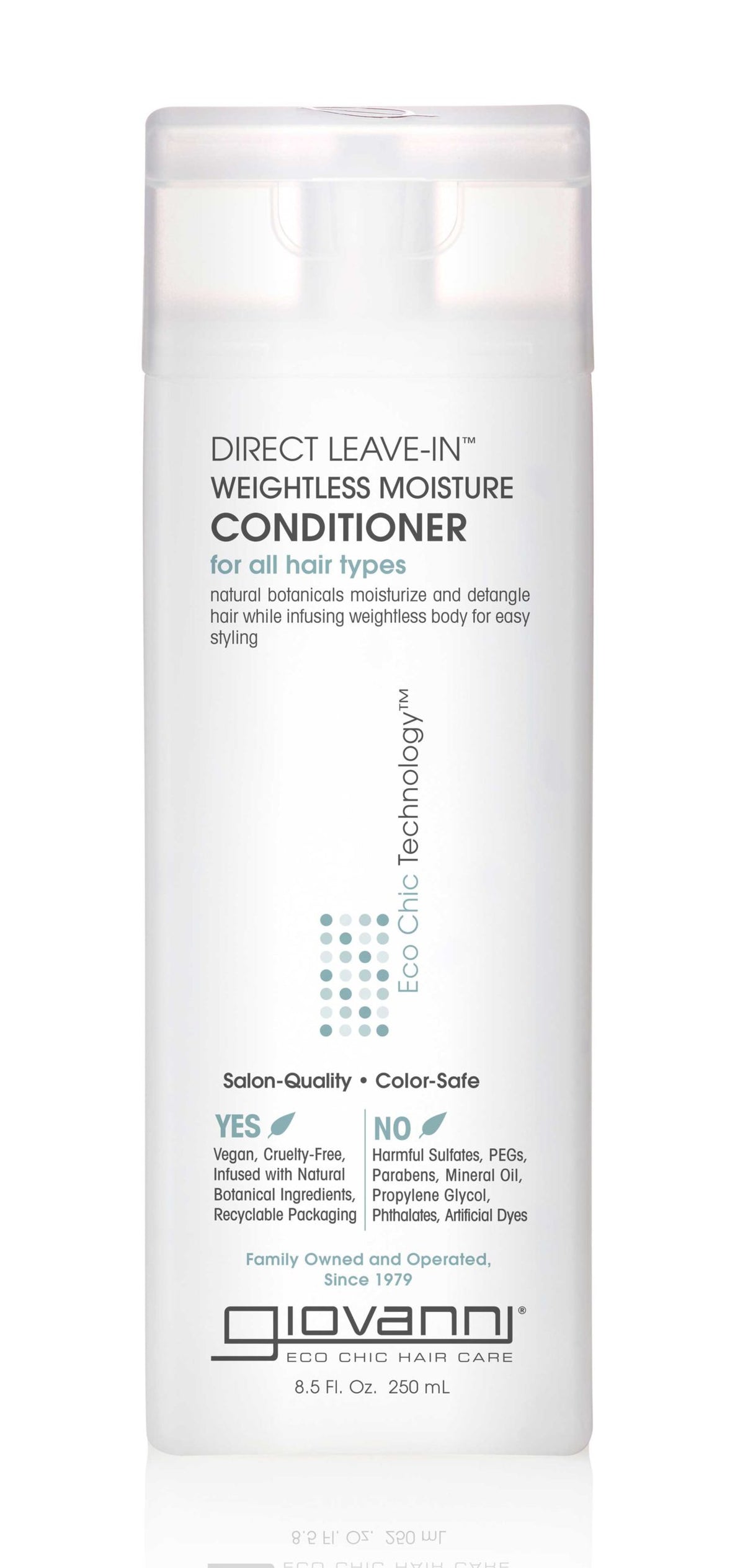 Giovanni DIRECT LEAVE-IN™ ACONDICIONADOR HIDRATANTE SIN PESO, 8.5 Fl Oz.