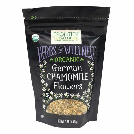Frontier Natural Products Coop - Organic German Chamomile, 1.66 oz (Case of 12) - Kosher Herbal Tea
