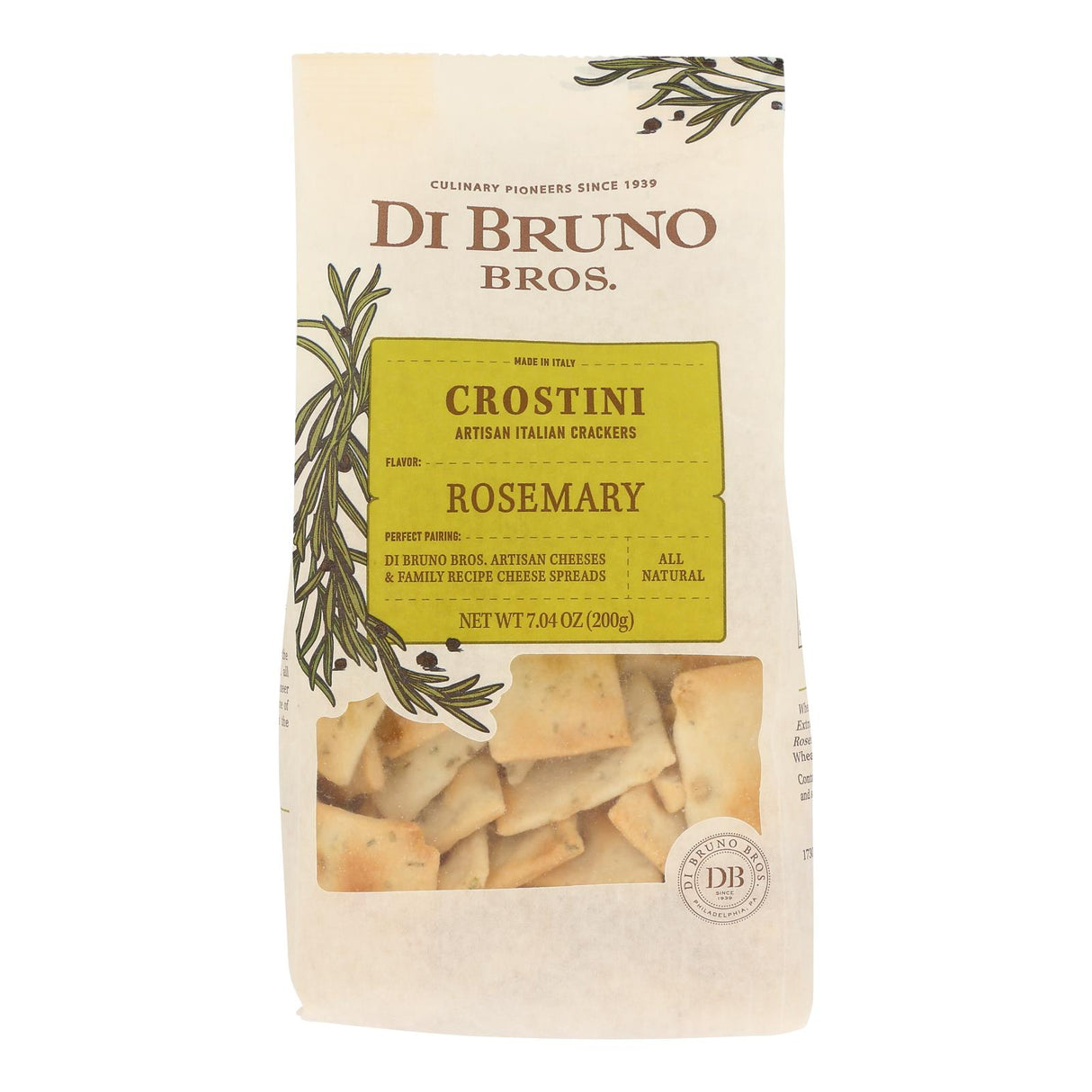 Di Bruno Bros Rosemary Crostini Crackers - 12 Pack - Cozy Farm