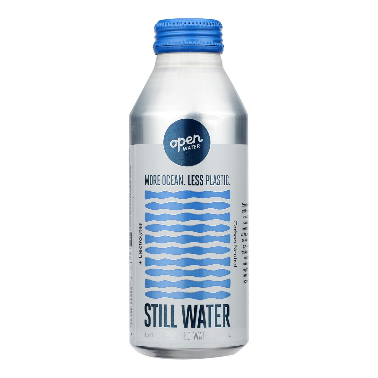 Open Water Electrolyte Enhanced Almond Bottled Water, Case of 12 - 16 Fl Oz Bottles - Cozy Farm