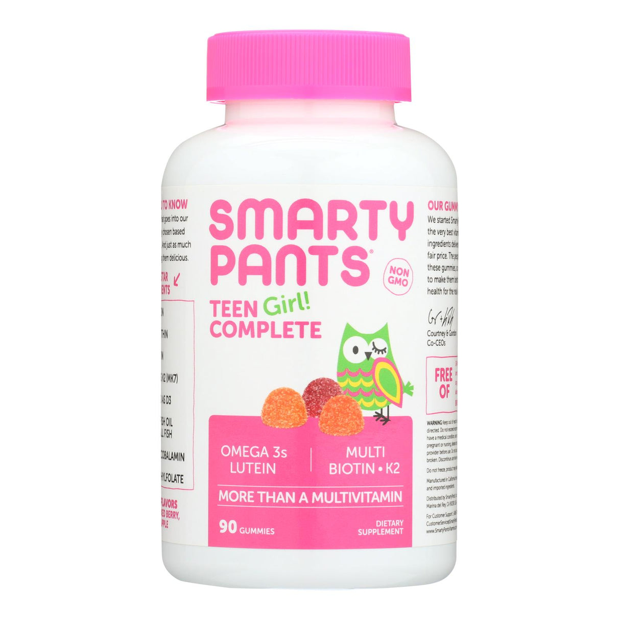 SmartyPants Teen Girl Daily Vitamins for Energy Metabolism, Nutrient Absorption, and Immune Health - 90ct - Cozy Farm