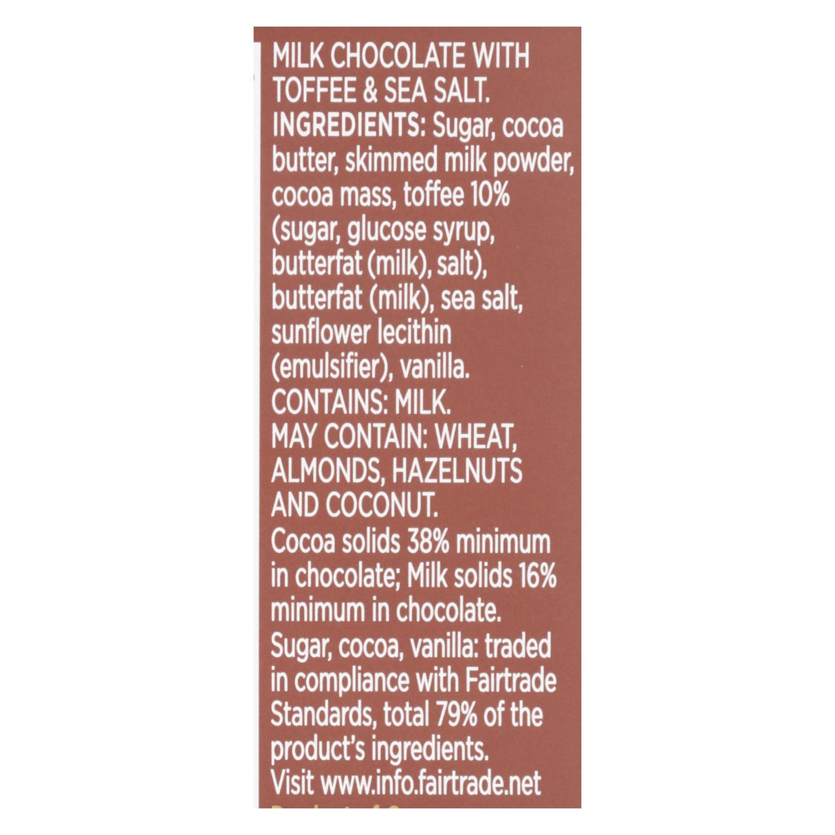 Divine Bar Chocolate Milk Toff/ssalt (Pack of 12) 3 Oz - Cozy Farm