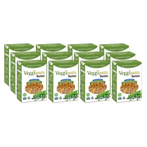 Veggi Pasta Rotini with Organic Pea Fiber, 12 Oz (Case of 12) - Cozy Farm