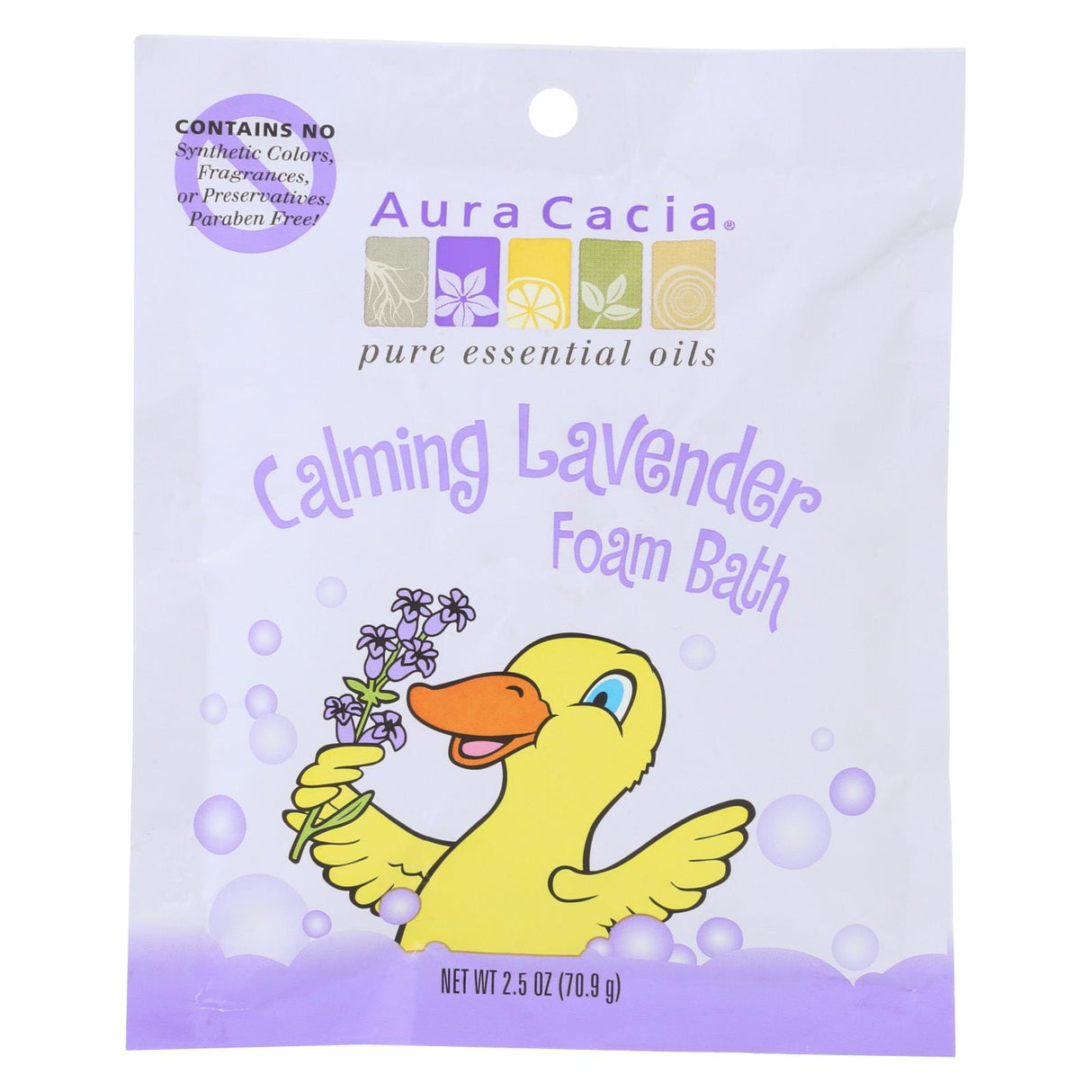 Aura Cacia Calming Foam Bath with Lavender Oil, 2.5 Oz, 6 Pack - Cozy Farm
