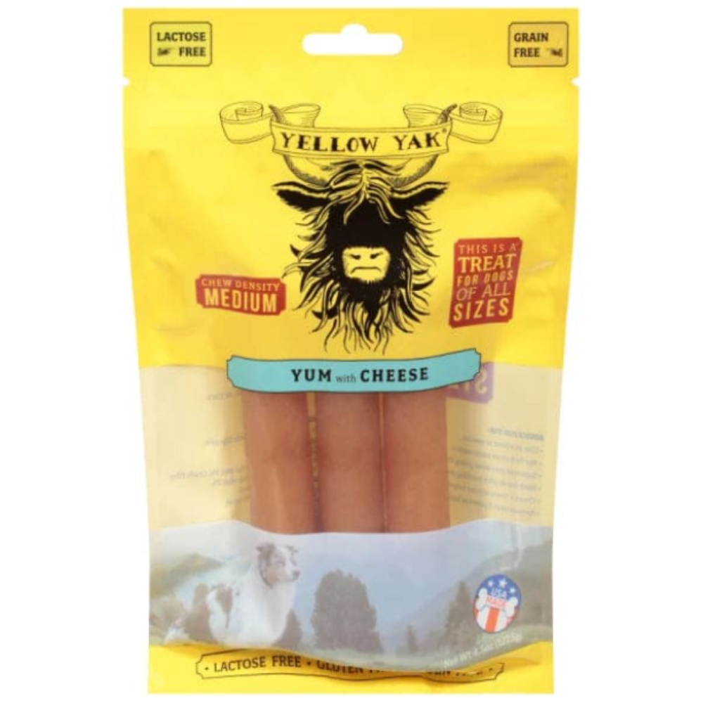 Yellow Yak Yum Chez Medium Chew Density 4.5oz - Case of 6 - Cozy Farm