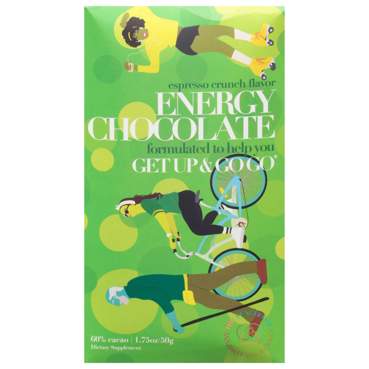 The Functional Chocolate Co - Chocolate Bar Energy - Case Of 12-1.75 Oz - Cozy Farm