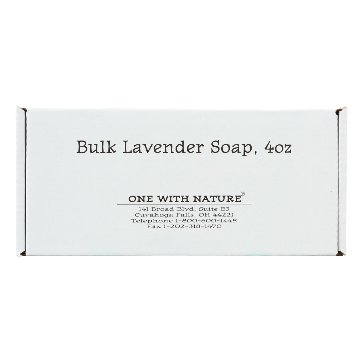 One With Nature Lavender Bar Soap - 4 oz. (Case of 24) - Cozy Farm