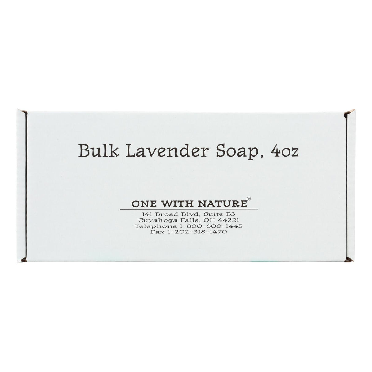 One With Nature Lavender Bar Soap - 4 oz. (Case of 24) - Cozy Farm 