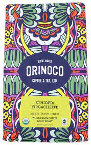 Ethiopian Yirgacheffe Whole Bean Coffee - 12 Oz by Orinoco Coffee & Tea Ltd (Case of 6) - Cozy Farm