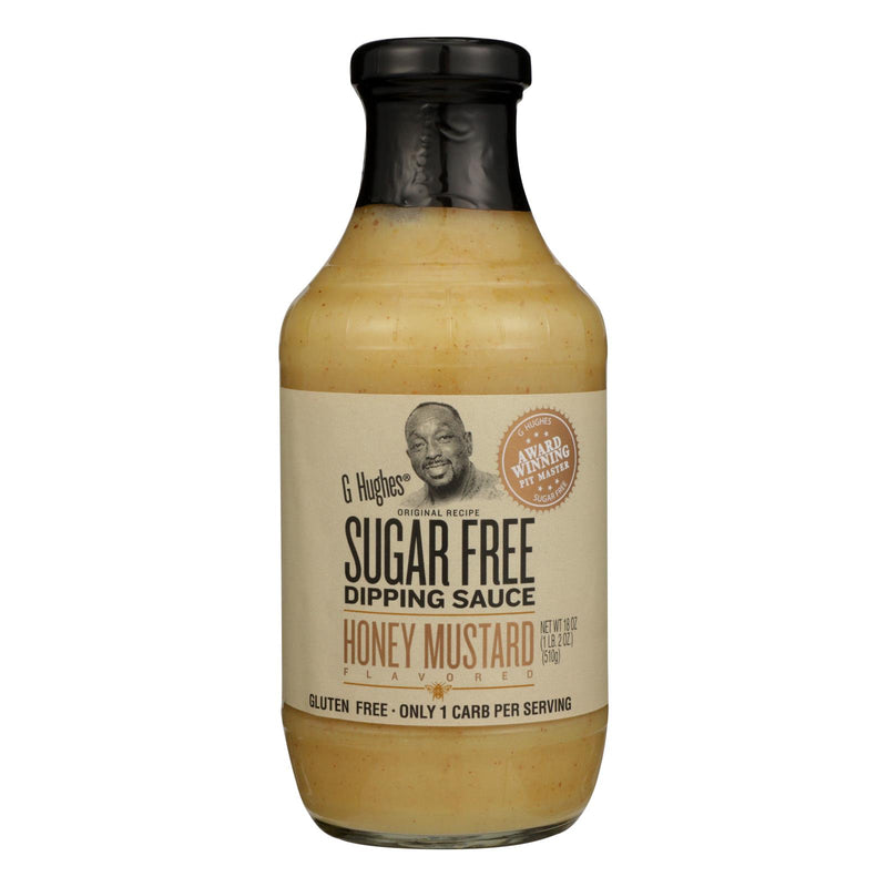 G Hughes Sugar-Free Honey Mustard Dipping Sauce - 18 oz - Pack of 6 - Cozy Farm 