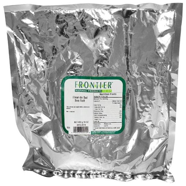 Frontier Herb Fleur De Sel Organic Sea Salt, Kosher - 1 LB - Cozy Farm