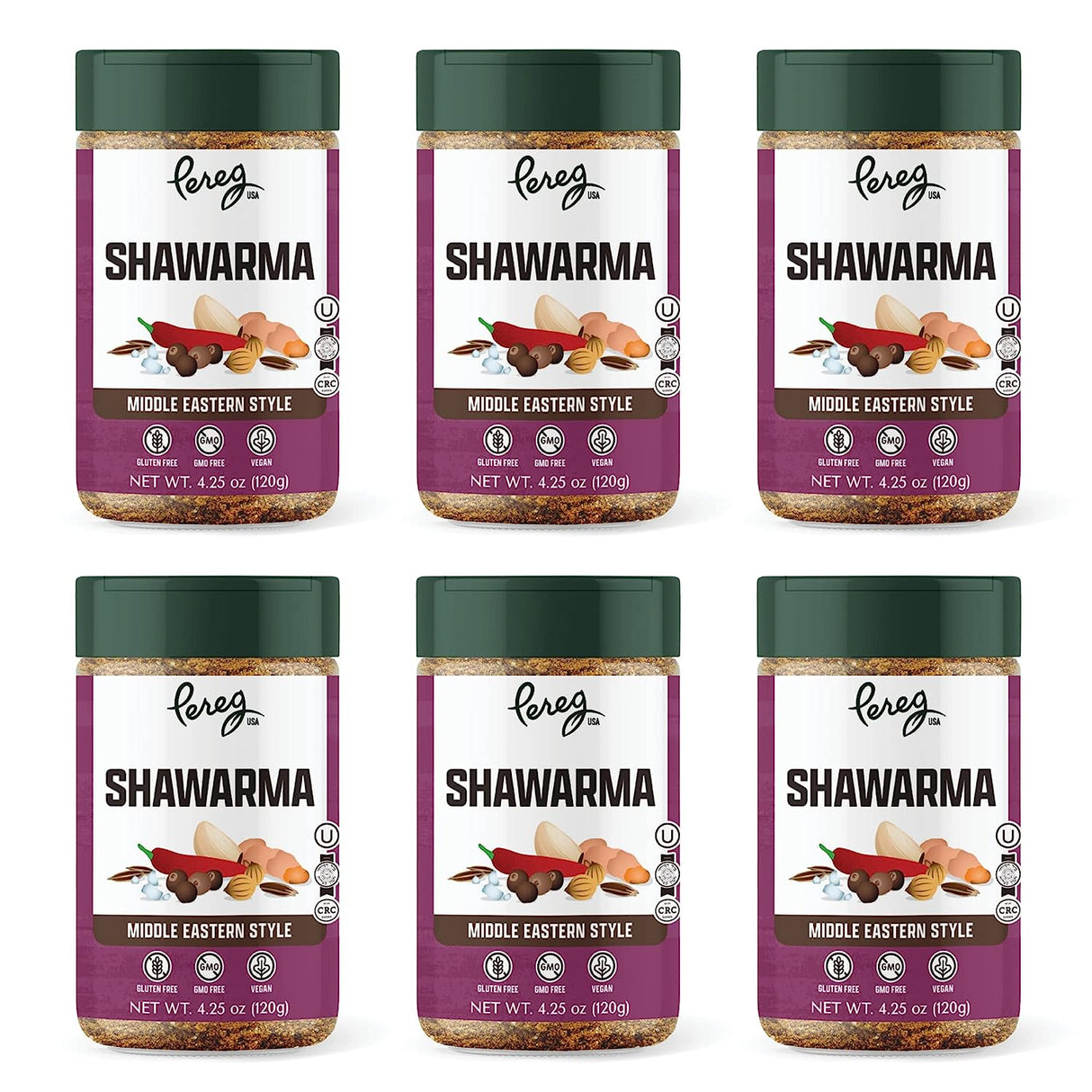 Pereg - Mixed Spices Shawarma - Case Of 6-4.25 Oz - Cozy Farm