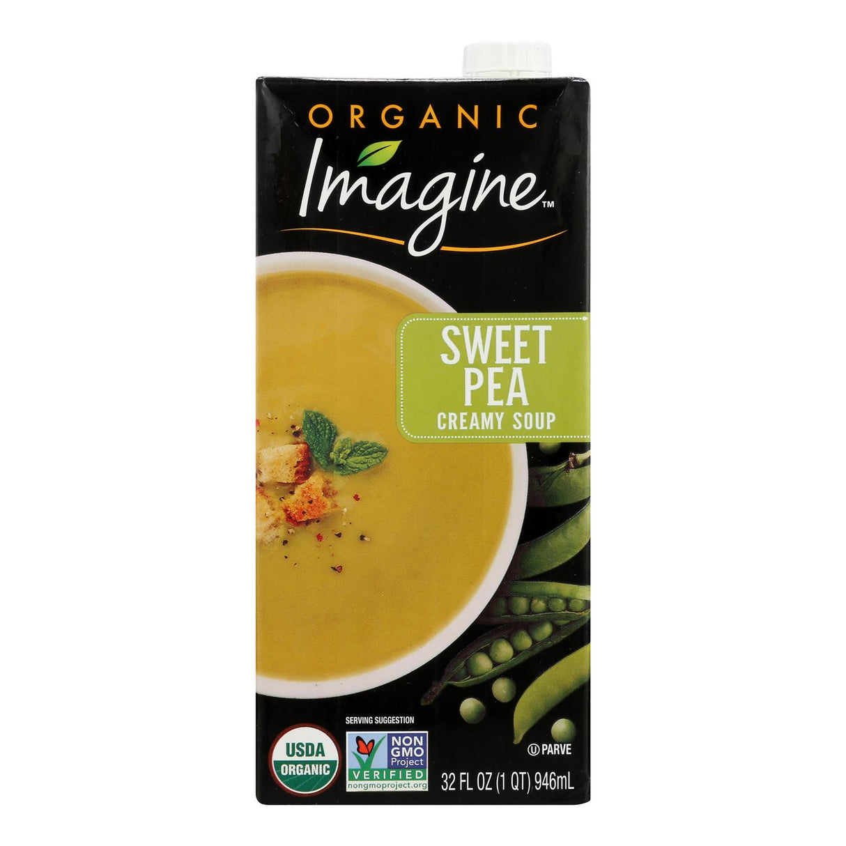 Imagine Foods Sweet Pea Creamy Soup - 32 Oz Pack of 6 - Cozy Farm