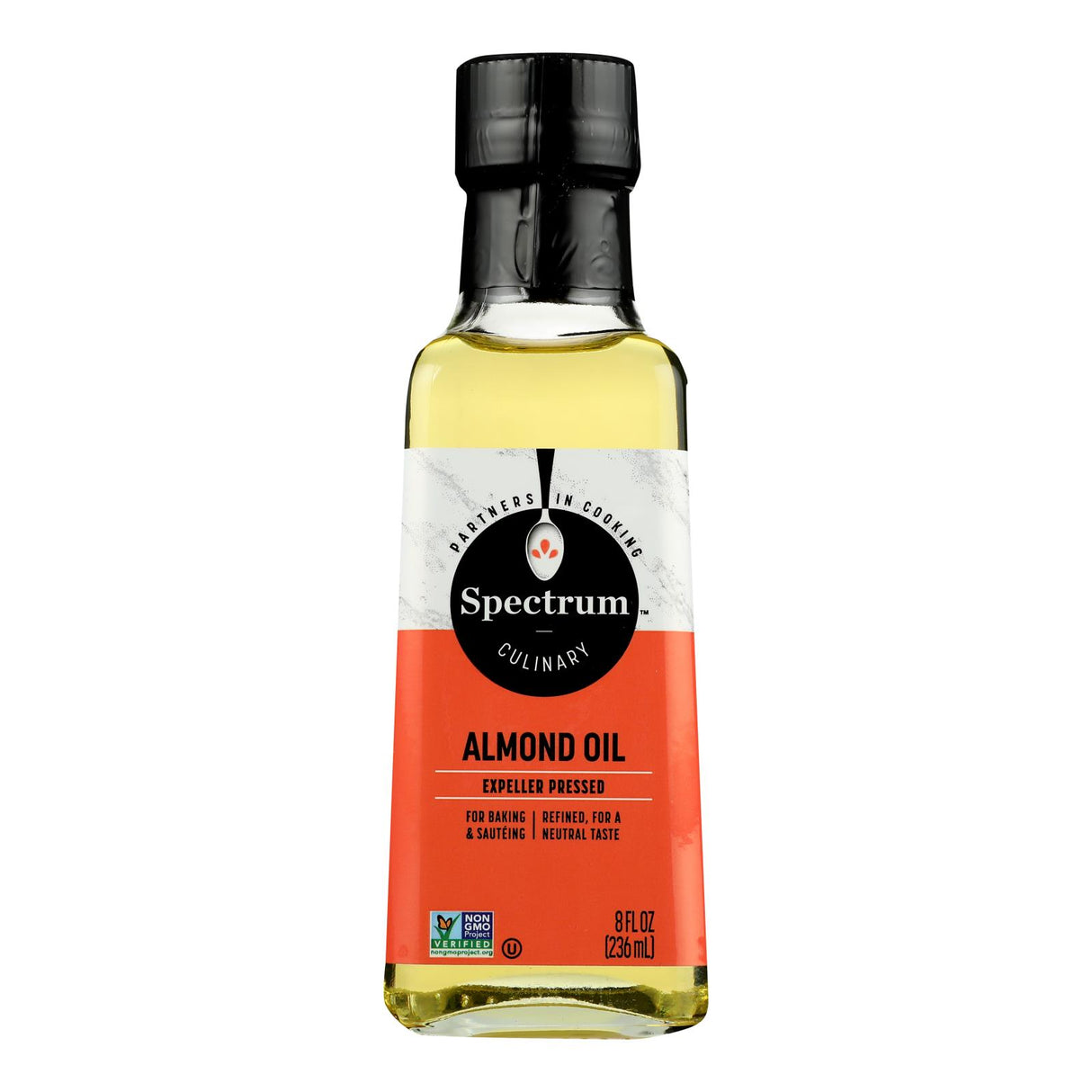 Spectrum Naturals Refined Sweet Almond Oil, 8 fl oz - Cozy Farm