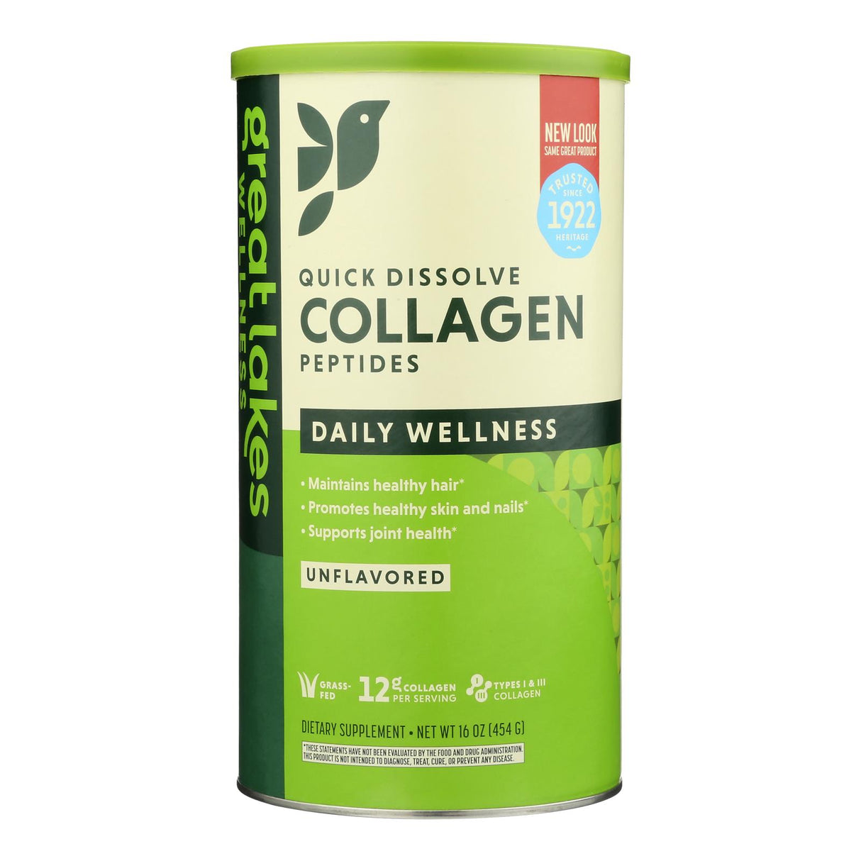 Great Lakes Wellness Unflavored Collagen (16 Oz.) - Cozy Farm
