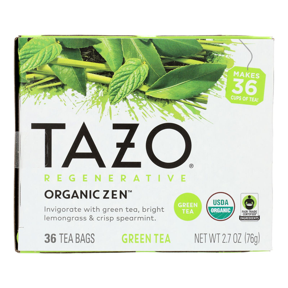Tazo Zen Tea - Revitalizing Blend (144 Tea Bags, 4 Packs of 36) - Cozy Farm