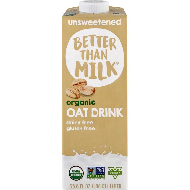 Better Than Milk Unsweetened Oat Drink - 33.8 Fl Oz (Pack of 6) - Cozy Farm