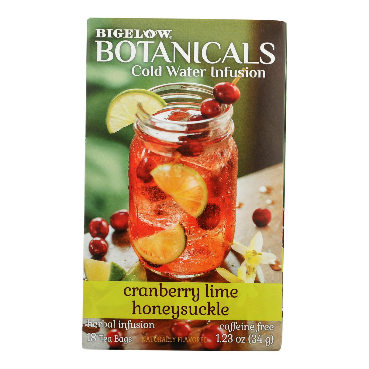 Bigelow Botanicals Cranberry Lime Honey Scone Tea, Case of 6 (18 Tea Bags) - Cozy Farm
