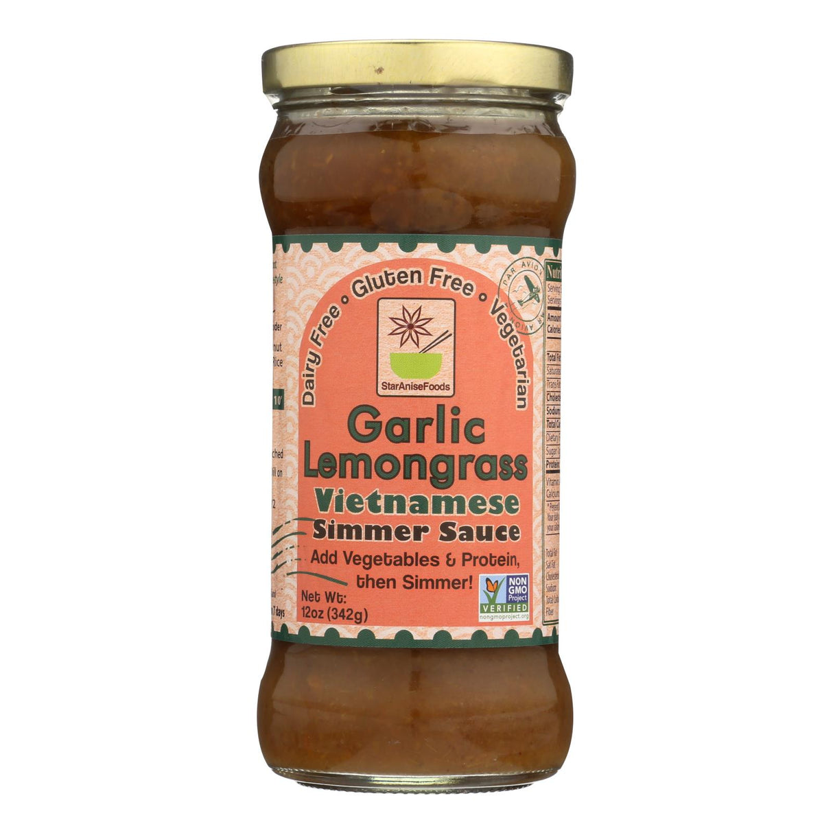 Star Anise Foods Vietnamese Simmer Sauce with Garlic and Lemongrass (Case of 6) - Cozy Farm