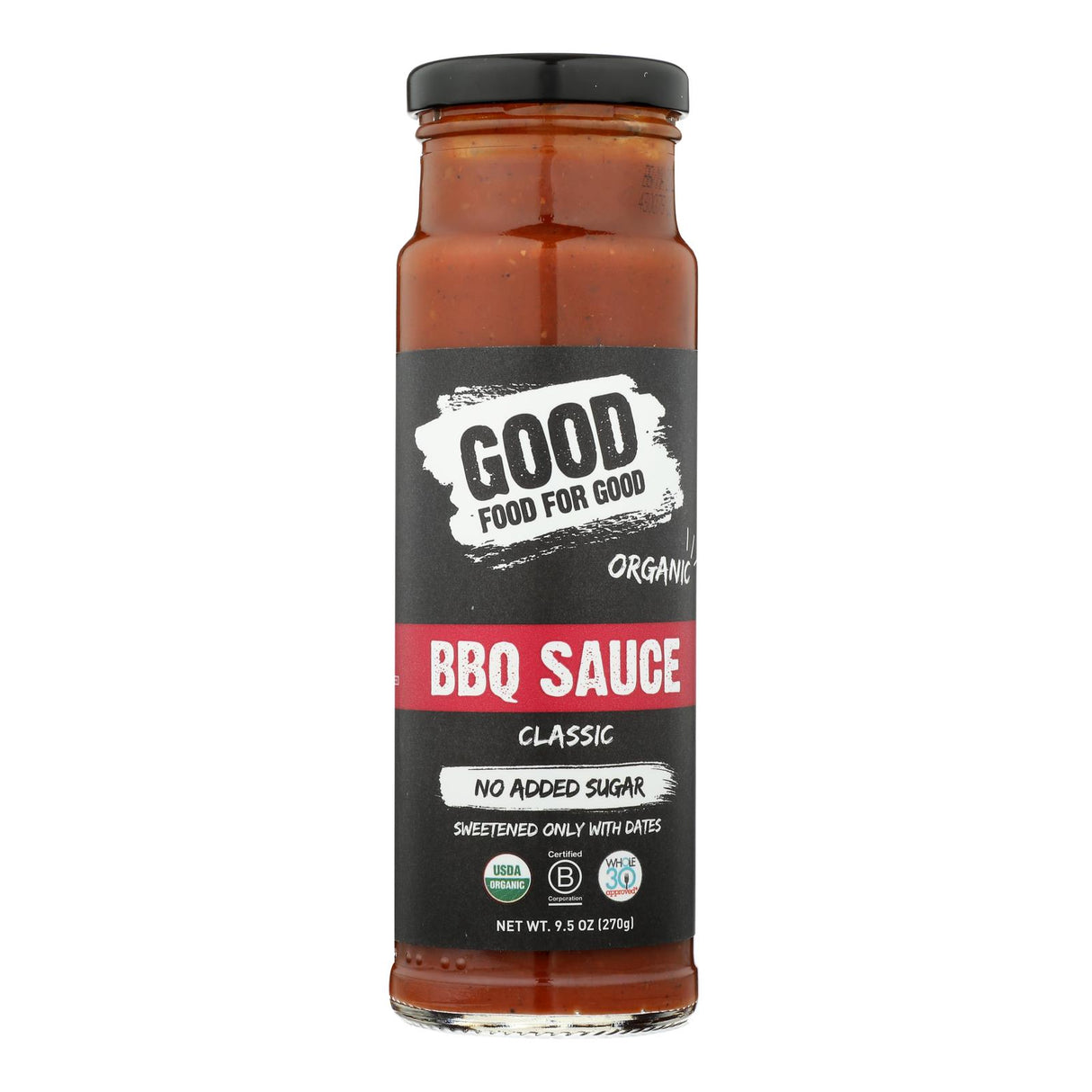 Good Food For Good Classic BBQ Sauce, 9.5 Oz, Pack of 6 - Cozy Farm