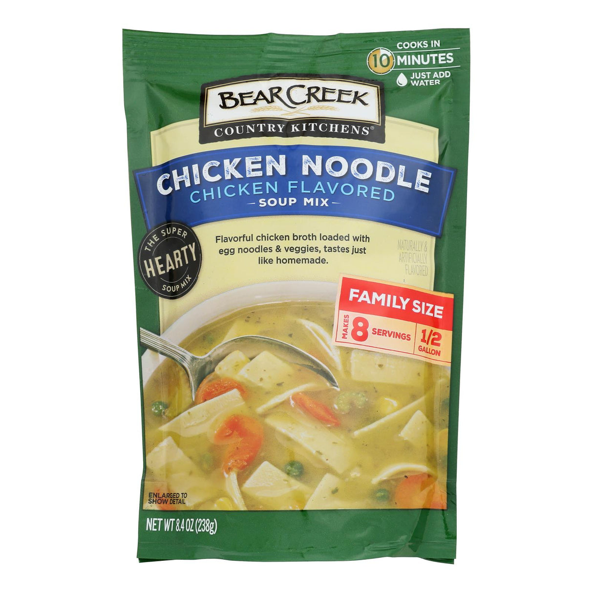 Bear Creek Chicken Noodle Soup Mix (8.4 Oz), Case of 6 - Cozy Farm