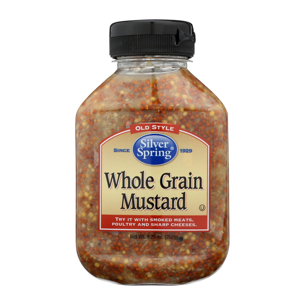 Silver Spring Whole Grain Mustard, 9.25 Oz (Case of 9) - Cozy Farm