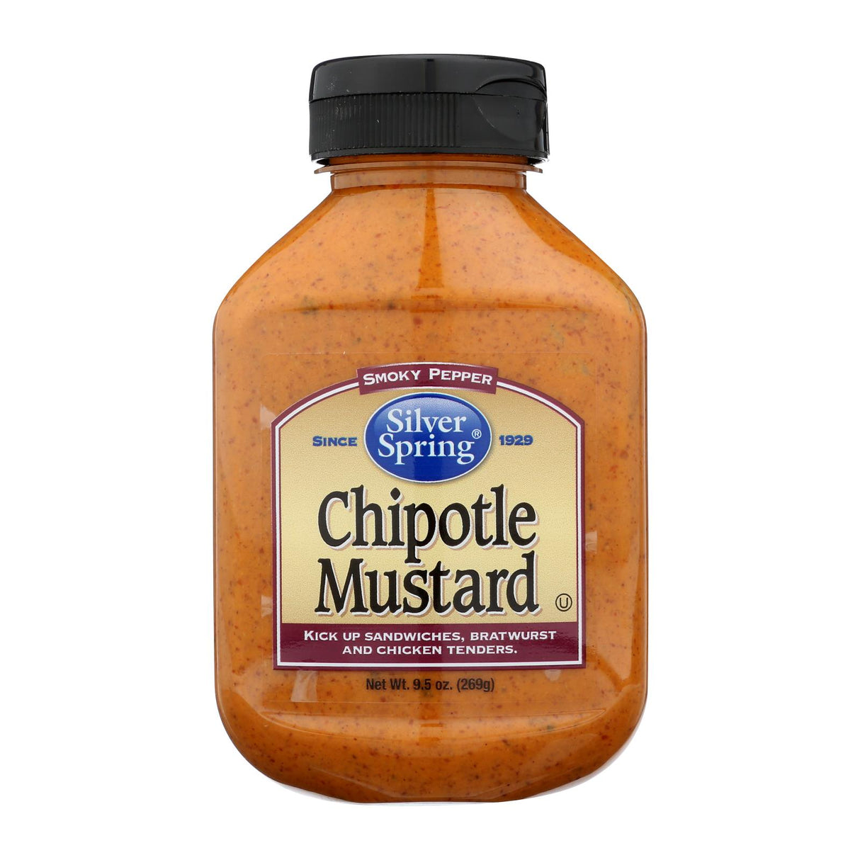 Silver Spring Squeeze Mustard, Chipotle, 9.5 oz - Cozy Farm