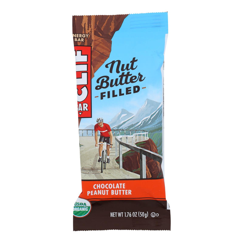 Clif Bar Organic Nut Butter-Filled Energy Bar: Chocolate Peanut Butter, 12 Pack, 1.76 Oz. Each - Cozy Farm 