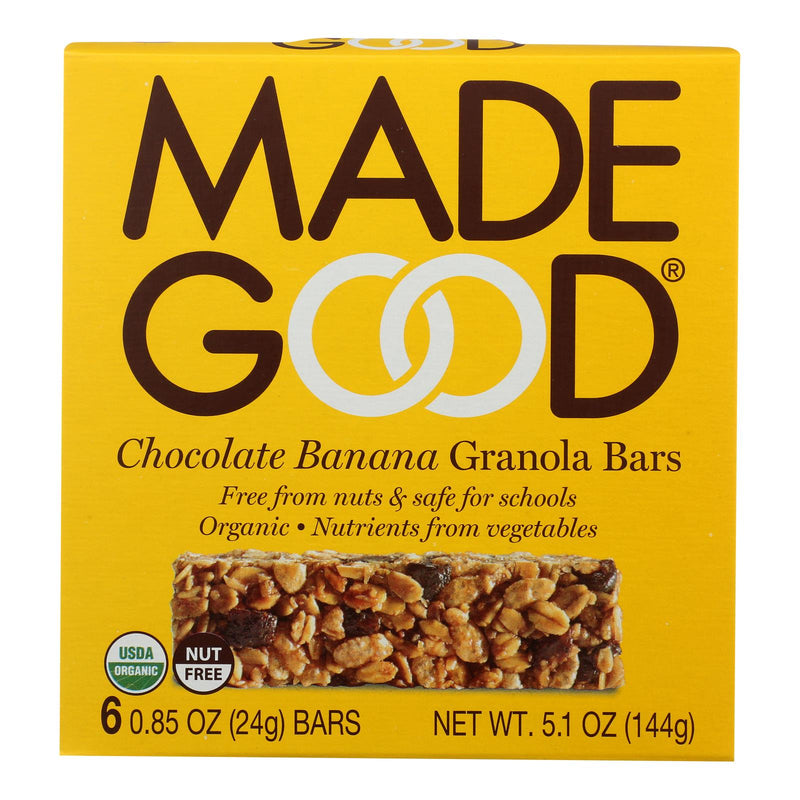 Made Good Chocolate Banana Granola Bars - Case of 6 - 5 Oz. Each - Cozy Farm 