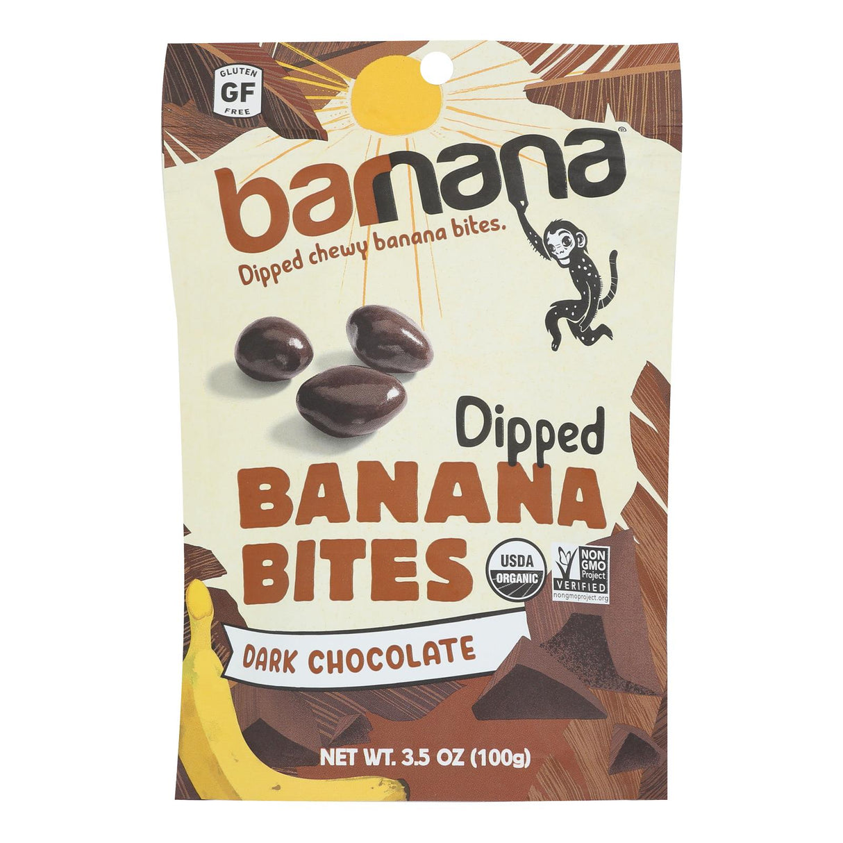 Barnana Organic Chocolate Chewy Banana Bites - 12 Pack of 3.5 Oz - Cozy Farm