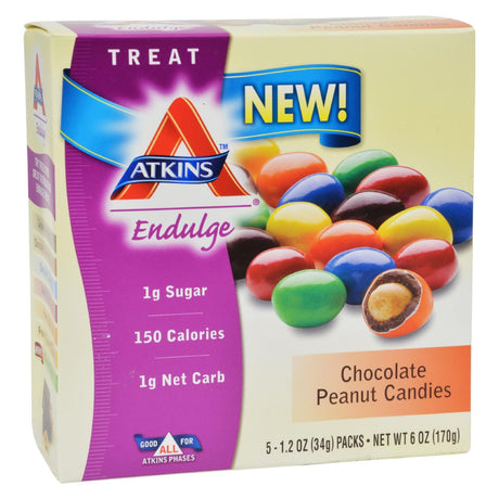 Atkins Endulge Chocolate Peanut Candies - 5 Pack, 1.2 Oz - Cozy Farm 