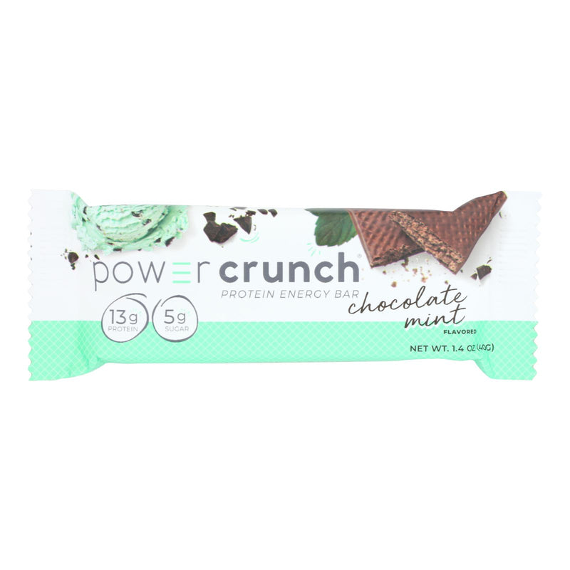 Power Crunch Protein Bars - Chocolate Mint Original, 12 x 40-Gram Bars - Cozy Farm 