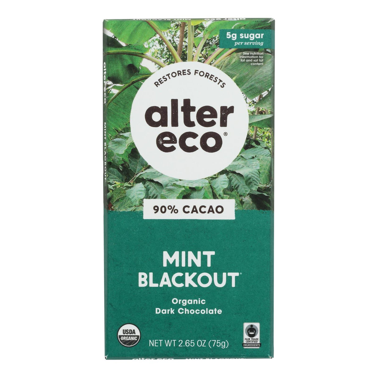 Alter Eco Americas Dark Crisp Mint Chocolate - 2.65 Oz - Cozy Farm