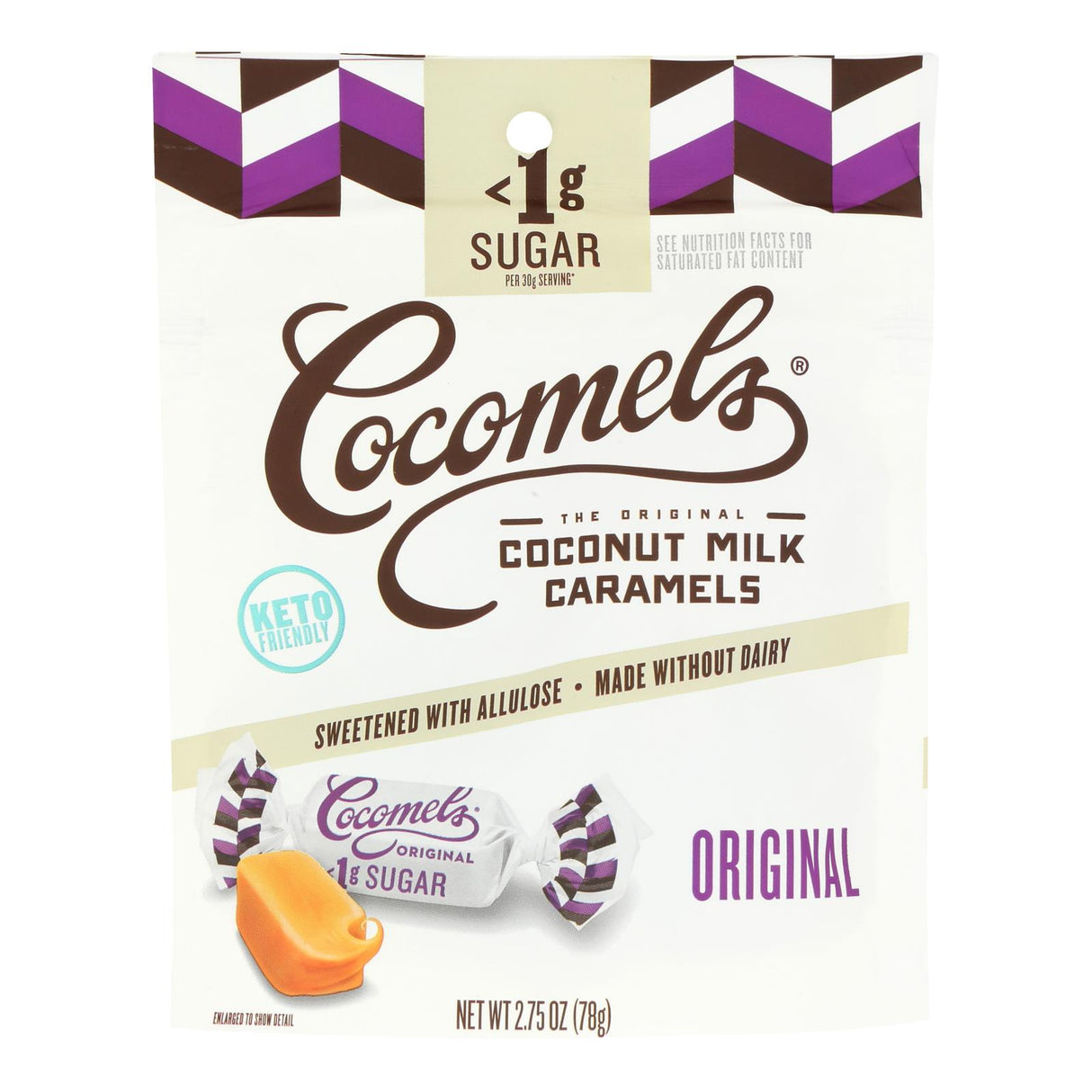 Cocomels Caramel Coconut Milk Original Sugar Free - 2.75 Oz Pack of 6 - Cozy Farm