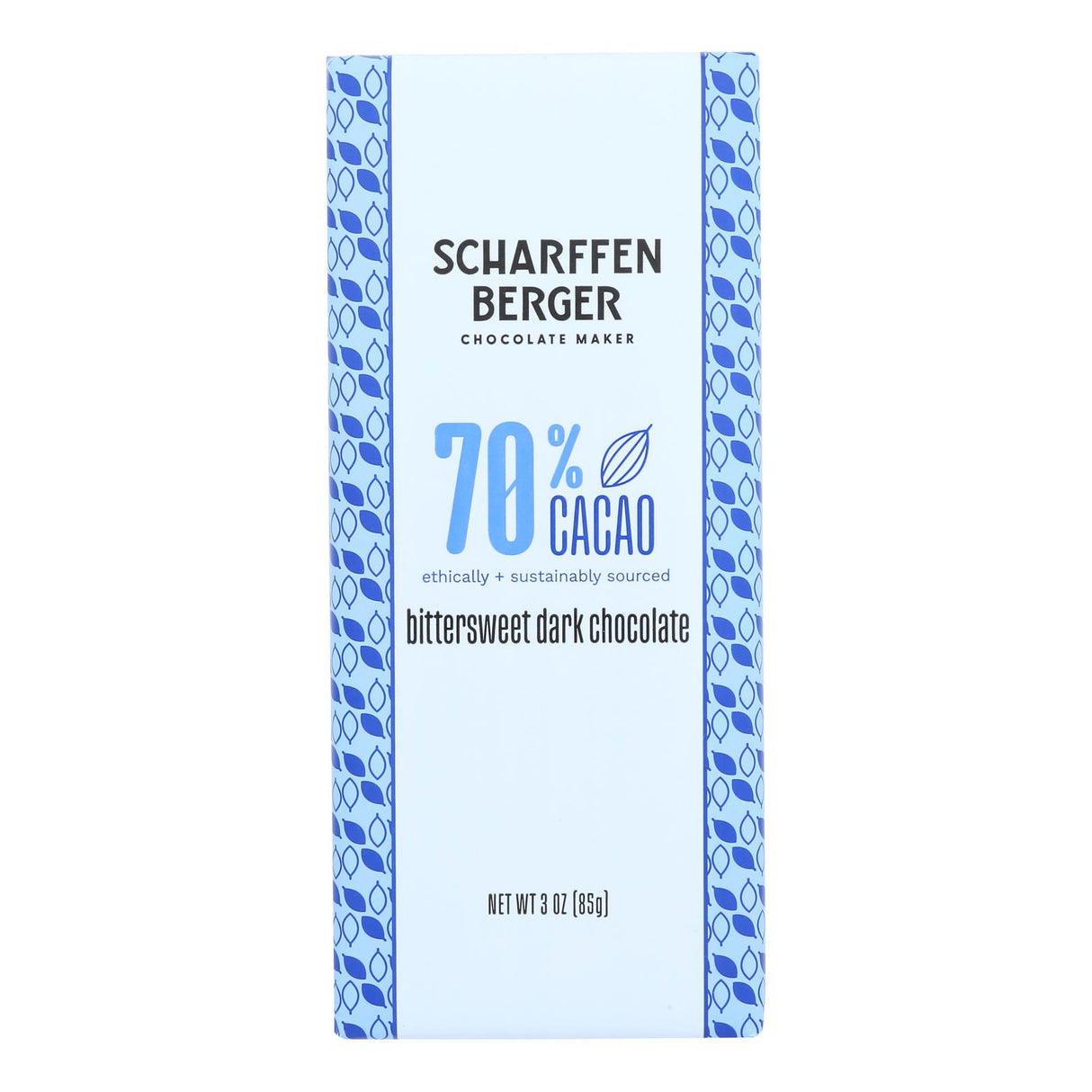 Scharffen Berger 70% Cacao Bittersweet Bar: Rich Dark Chocolate (3 oz, 12 Pack) - Cozy Farm