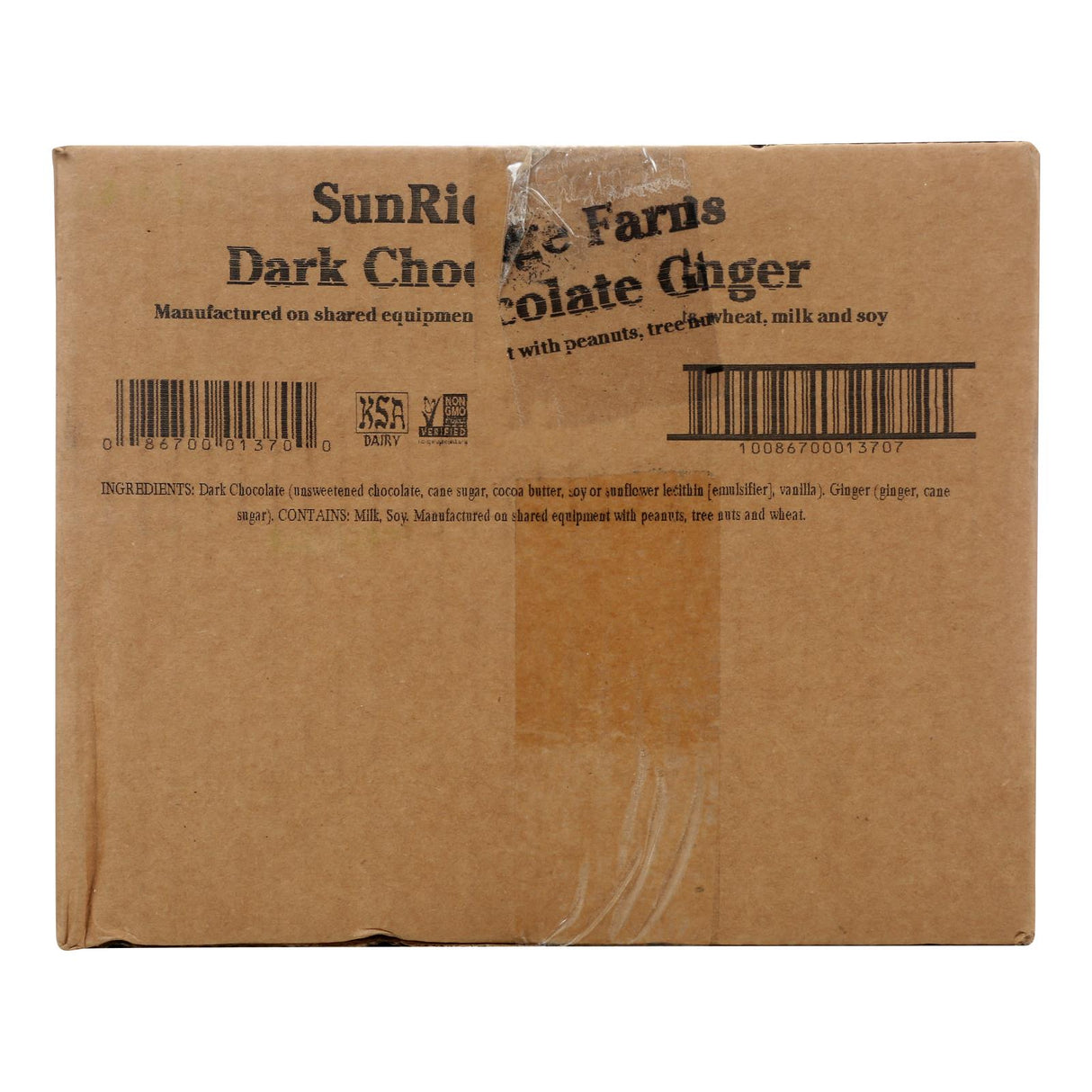 Sunridge Farms Dark Chocolate Ginger - 10 lb. Bulk Bag - Cozy Farm