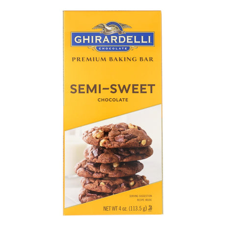 Ghirardelli Semi-Sweet Chocolate Bar for Baking - 4 Oz., Pack of 12 - Cozy Farm 
