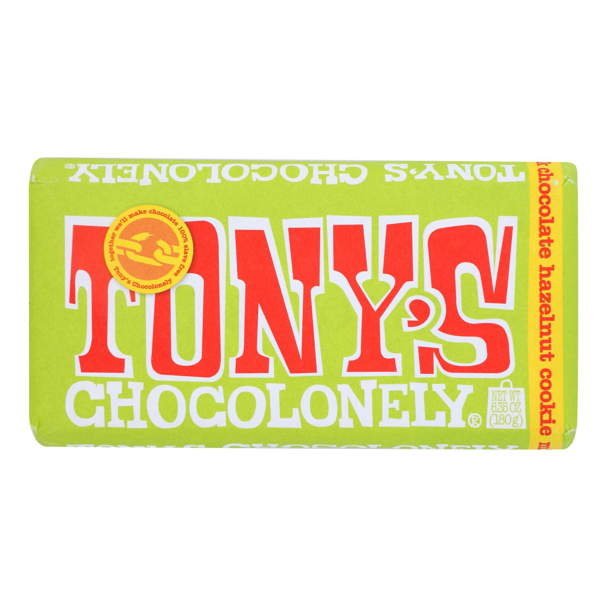 Tony's Chocolonely Milk Chocolate Hazelnut Cookie Bar - 6.35 Oz - Cozy Farm