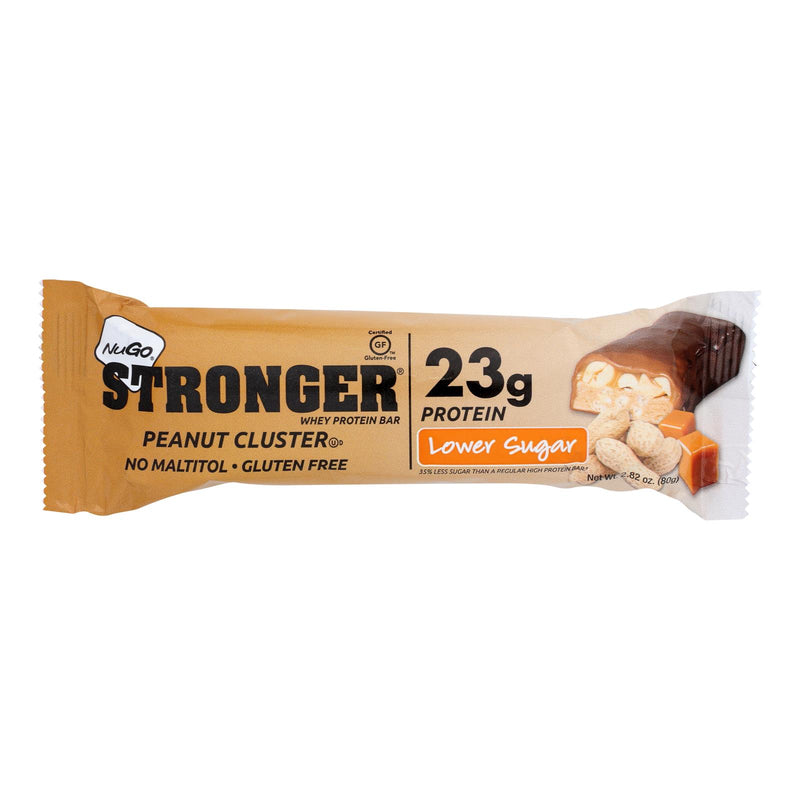 Nugo Stronger Peanut Cluster Nutrition Bar - 2.82 Oz - 12-Pack - Cozy Farm 