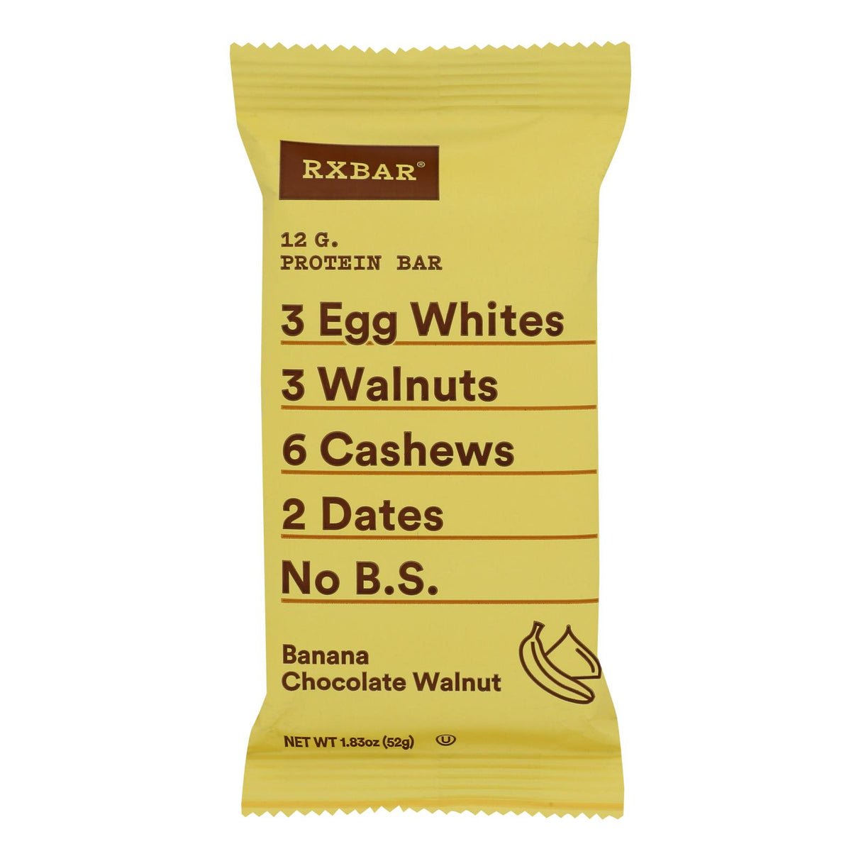 Rxbar Protn Bar - Ban Chocolate Walnut - Case of 12 - 1.83 Oz - Cozy Farm