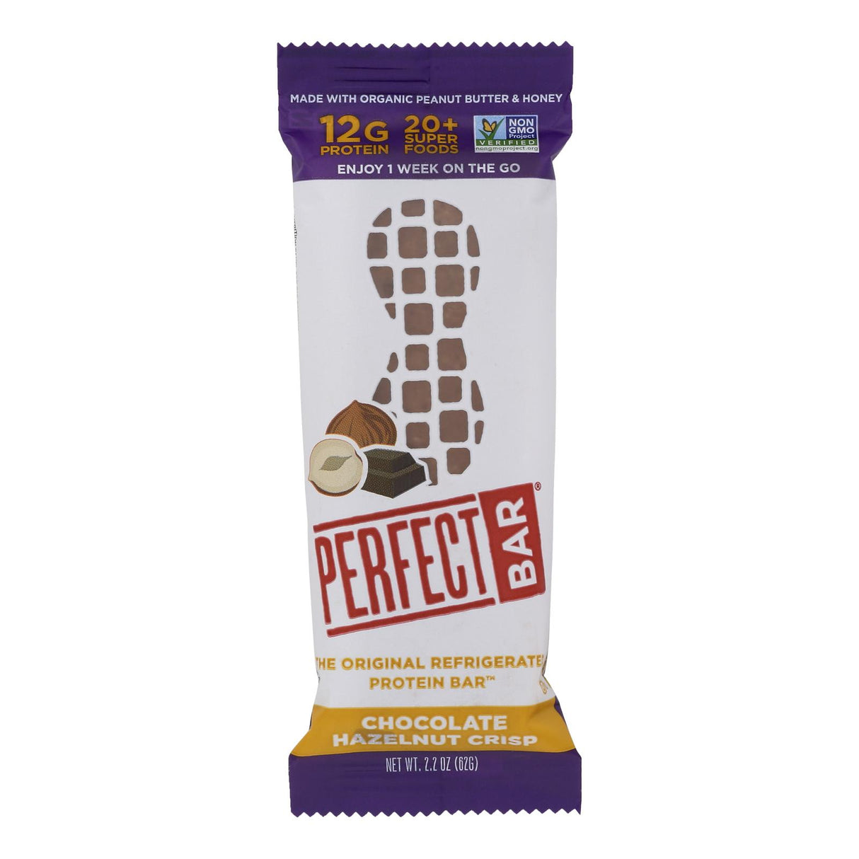 Perfect Bar Chocolate Hazelnut - 2.2 Oz - Pack of 8 - Cozy Farm