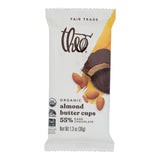Theo Chocolate Dark Chocolate Salted Almond Butter Cups - 12-Pack - 1.3 Oz. Each - Cozy Farm 