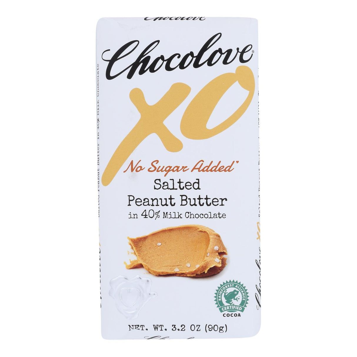Chocolove XO Milk Chocolate Salted Peanut Butter Bar - 3.2 Oz (Case of 10) - Cozy Farm