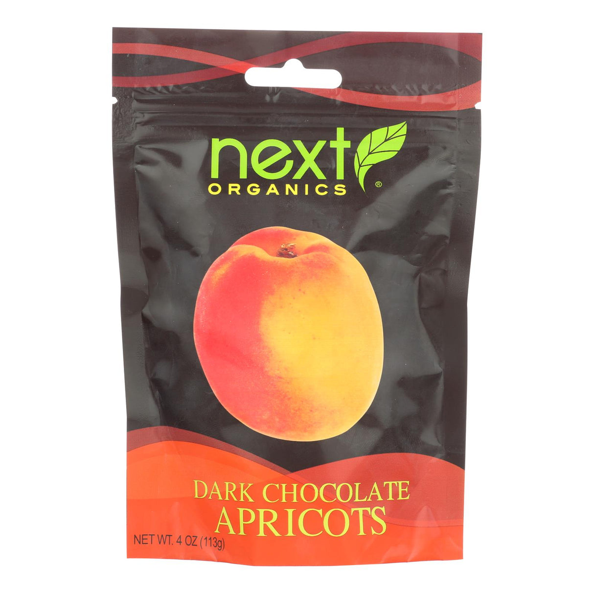 Next Organics Dark Chocolate Apricots - Case of 6 - 4 Oz. Each - Cozy Farm