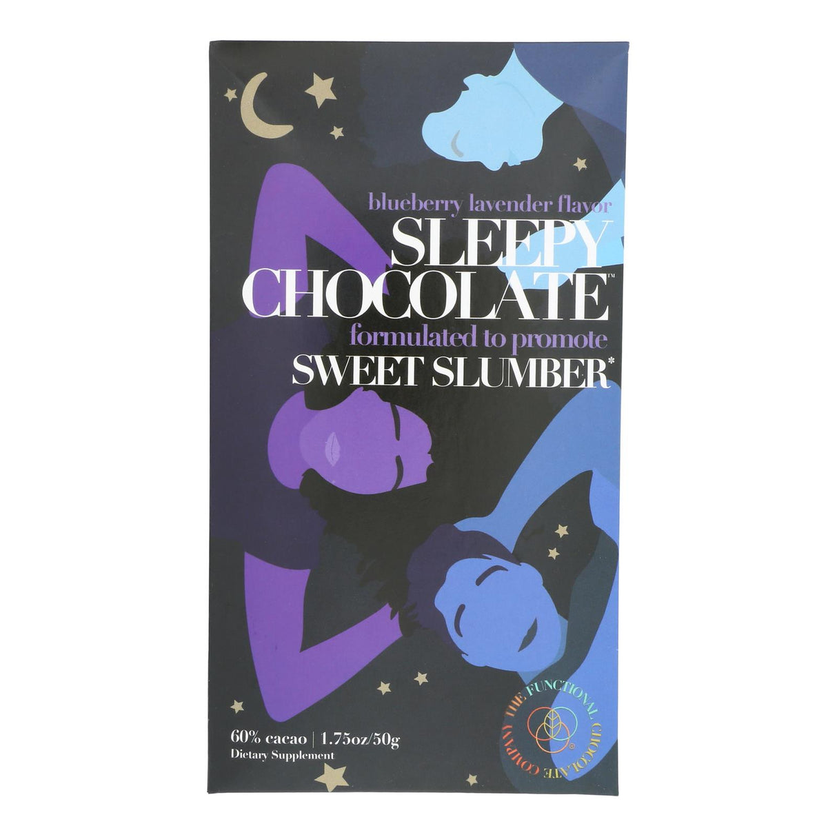 The Functional Chocolate Co. Sleepy Chocolate Bar - 1.75 oz - Case of 12 - Cozy Farm