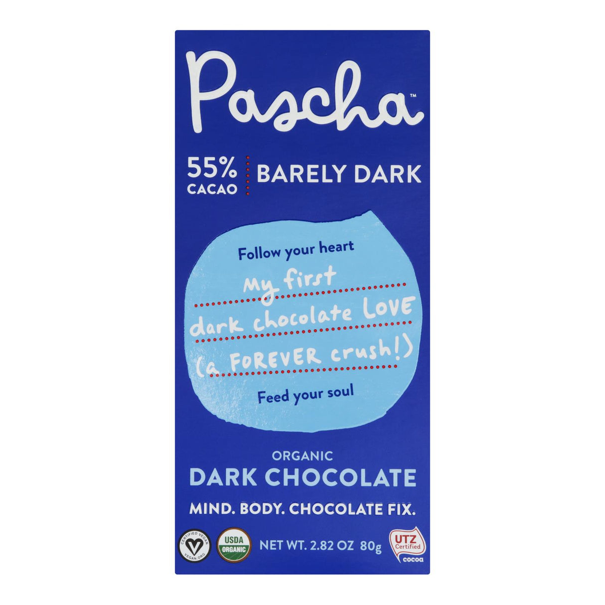 Pascha 55% Cacao Chocolate Bar - Case of 10 - 2.82 Oz - Cozy Farm