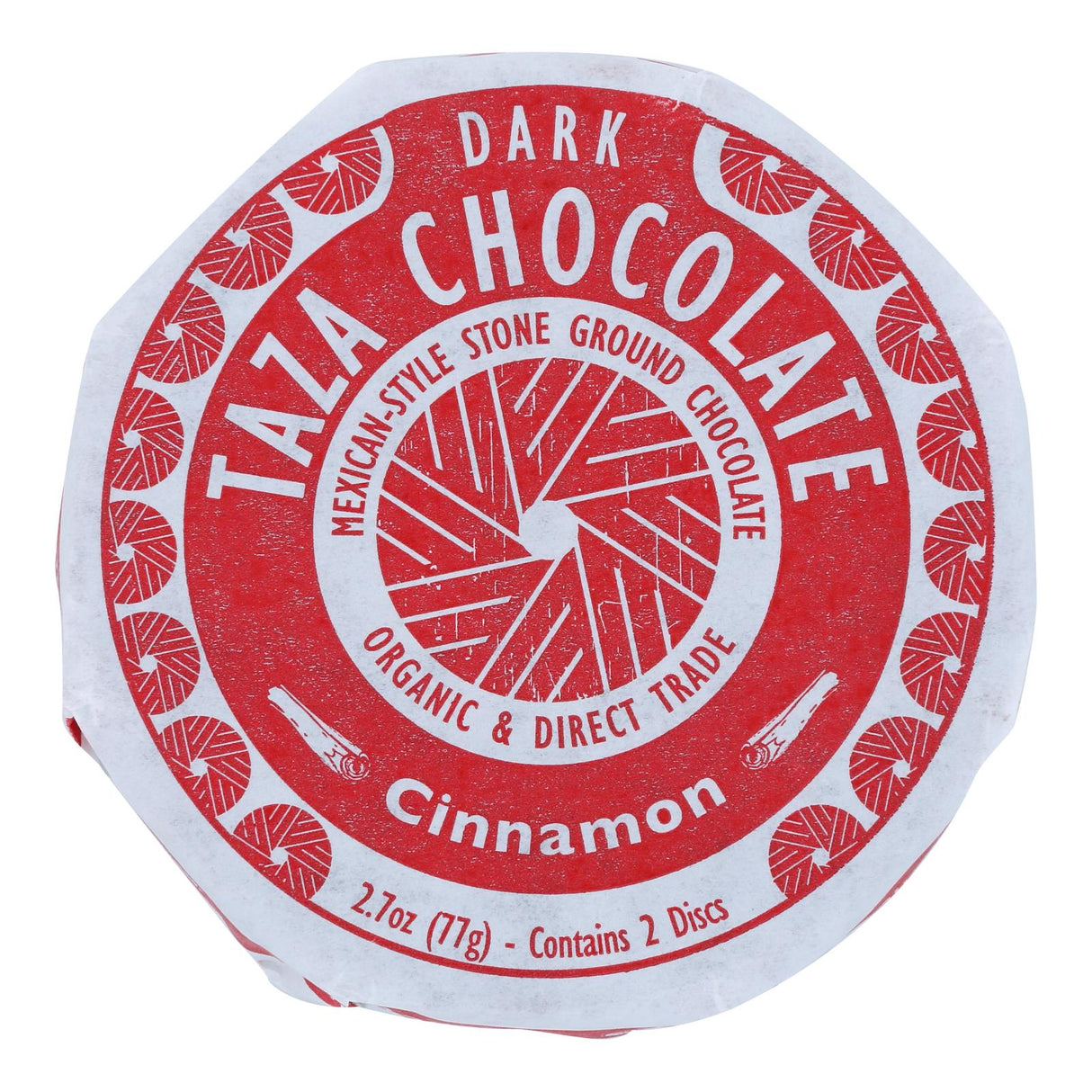 Taza Mexicano Organic Discs: 50% Dark Chocolate Infused with Cinnamon (2.7 Oz, Case of 12) - Cozy Farm