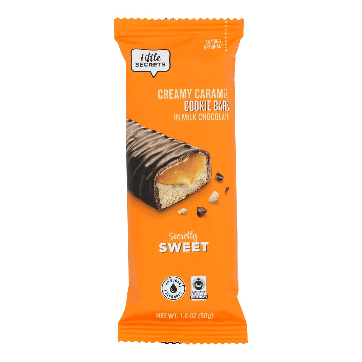 Little Secrets Milk Chocolate Covered Caramel Cookie Bars - 12-Pack, 1.8oz Each - Cozy Farm